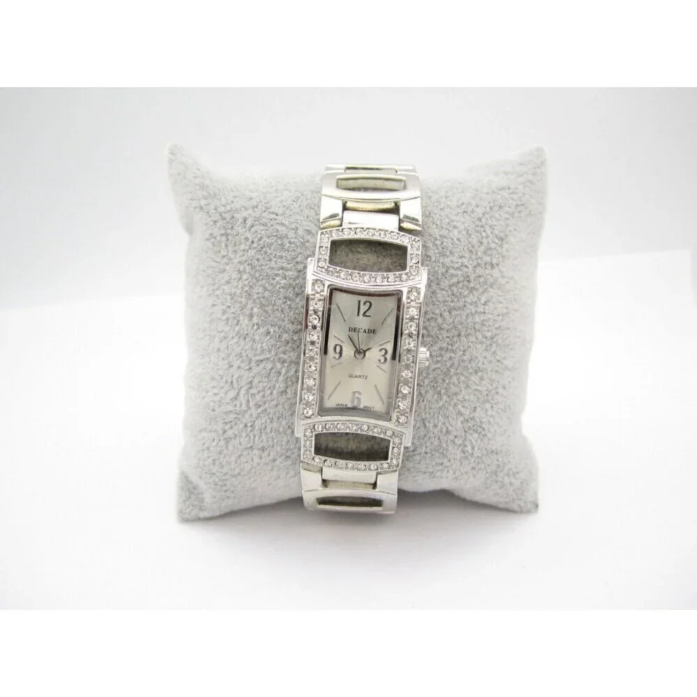 Women Decade Quartz WR Analog 20mm Dial Causal‎ Tank Style Watch (G654)